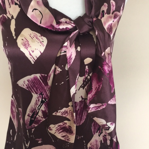 NWT Ann Taylor Purple Silk Blouse Top 00P - Picture 2 of 4